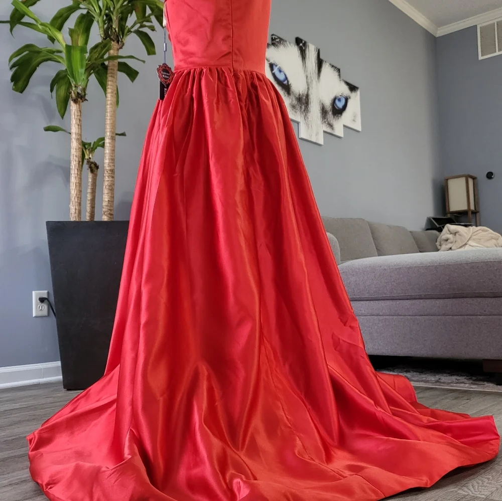 Red Prom Wedding Dress - Picture 7 of 12